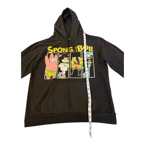 Nickelodeon‎ SpongeBob Patrick Squidward Sandy Black Hoodie Youth XL - Picture 6 of 8